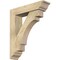 Ekena Millwork Merced Traditional Rough Sawn Bracket w/ Offset Brace, Douglas Fir, 6"W x 24"D x 28"H BKT0604X24X28MRC01RDF - alternate 1